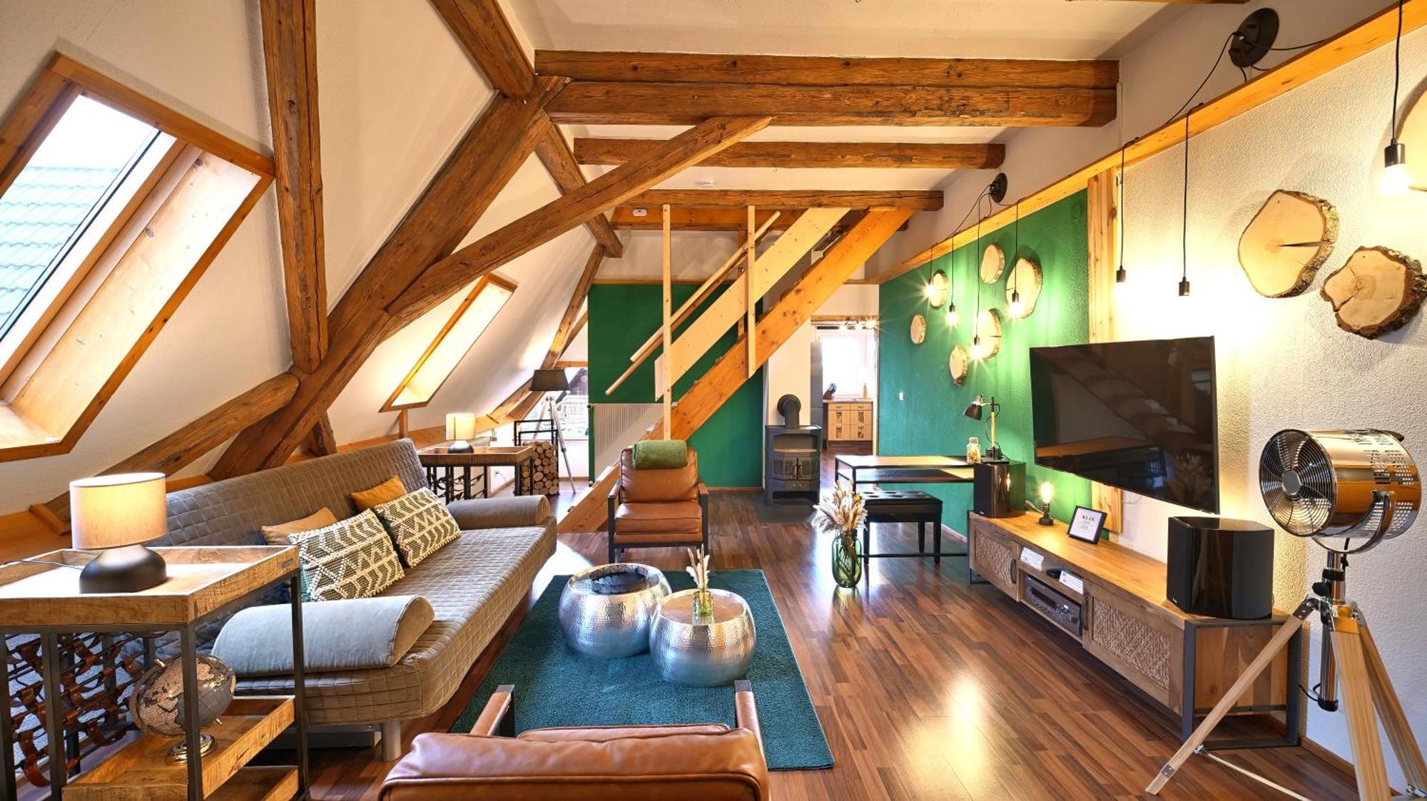 Green Loft Schwarzwald - Dach-Balkon--Musik-Ecke Fluorn-Winzeln Ngoại thất bức ảnh
